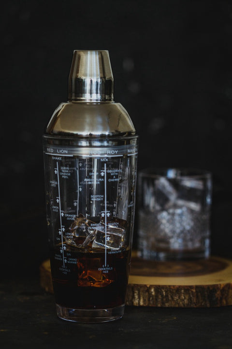 Cocktail Shaker SS Glass 700ml