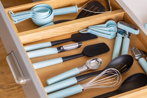 Spoon Spatula, Soft Grip, Mineral Water, Carded