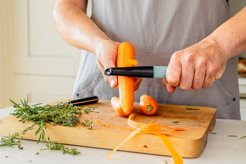 Swivel Peeler, Soft Grip, Mineral Water, Carded