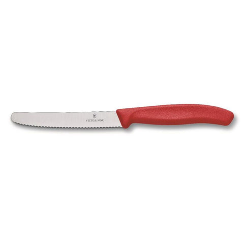 Steak & Tomato Knife 11cm Round Tip Wavy Edge