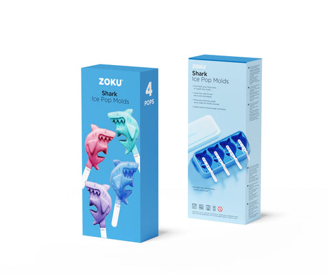 Shark Ice Pop Moulds