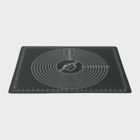 Baking Silicone Mat for Rolling Dough with measurements- Black - 40 x 30cm