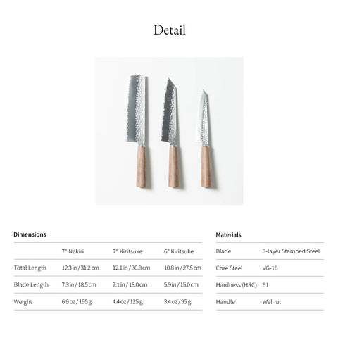 Premium 3 pieces knife set