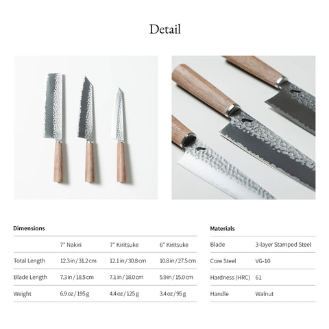 Premium 3 pieces knife set