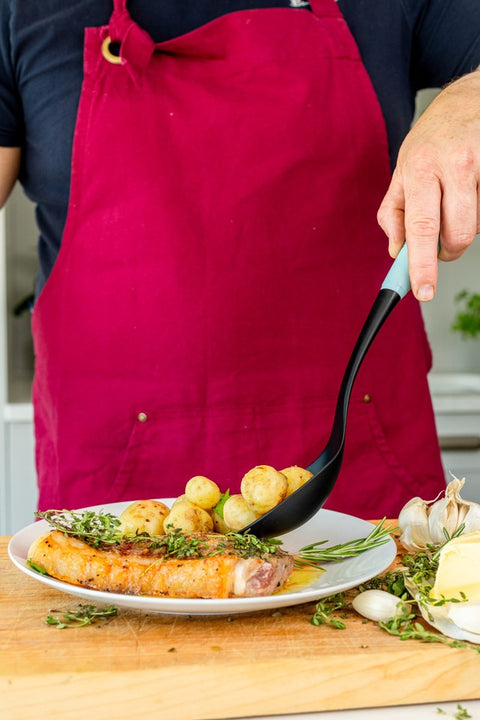 Basting Spoon, Soft Grip, Mineral Water, Carded