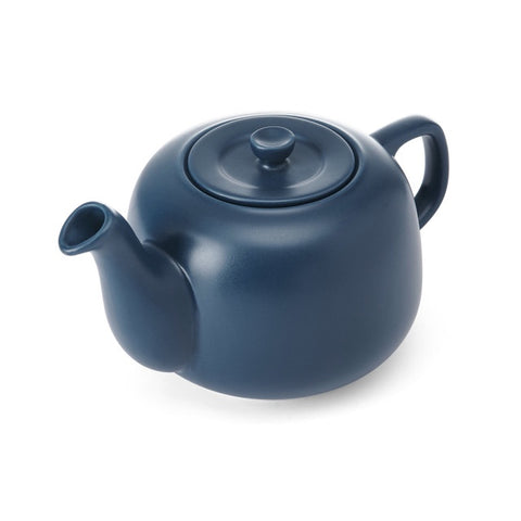 Ceramic Teapot, Navy, 1.2 Litres, Labelled
