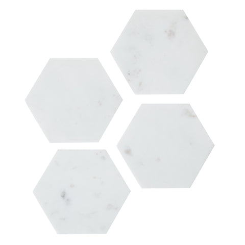Harris Marble Coasters 4pcs Set White