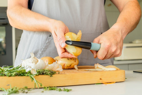 Swivel Peeler, Soft Grip, Mineral Water, Carded