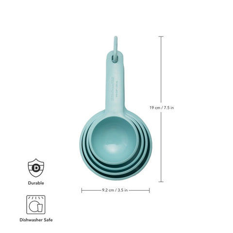 Set of Four Measuring Cups, Mineral Water, Carded